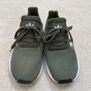 Green Adidas Running Shoes